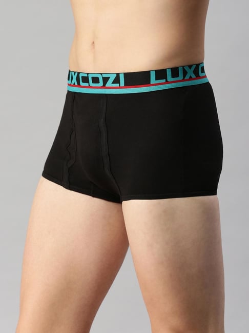 Buy Lux Cozi Men Pack Of 2 Logo Printed Detail Trunks - Trunk for