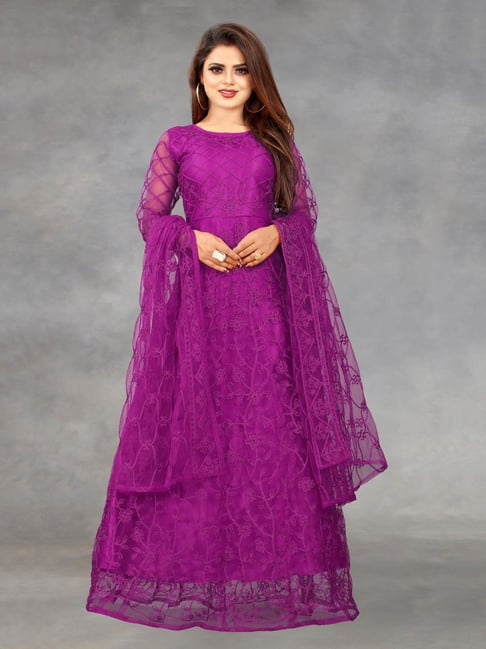 New Purple Mermaid Evening Dress With Lace Elegant Fishtail Black Girl –  Simplepromdress