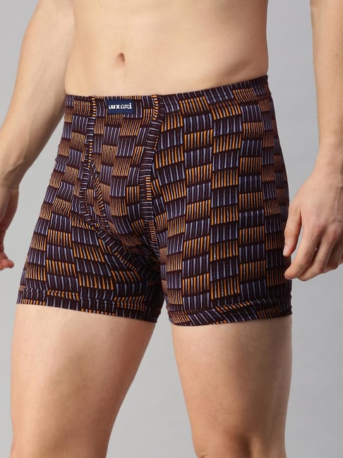 Lux Cozi Assorted Cotton Regular Fit Trunks - Pack Of 2