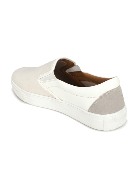 Peter England Men's Off White Casual Loafers