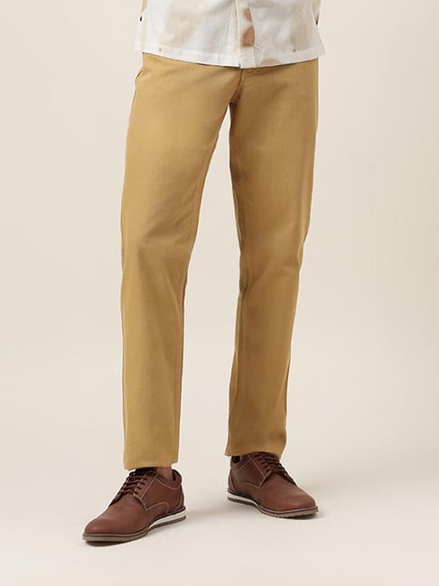 Buy Beige Trousers  Pants for Men by Fabindia Online  Ajiocom