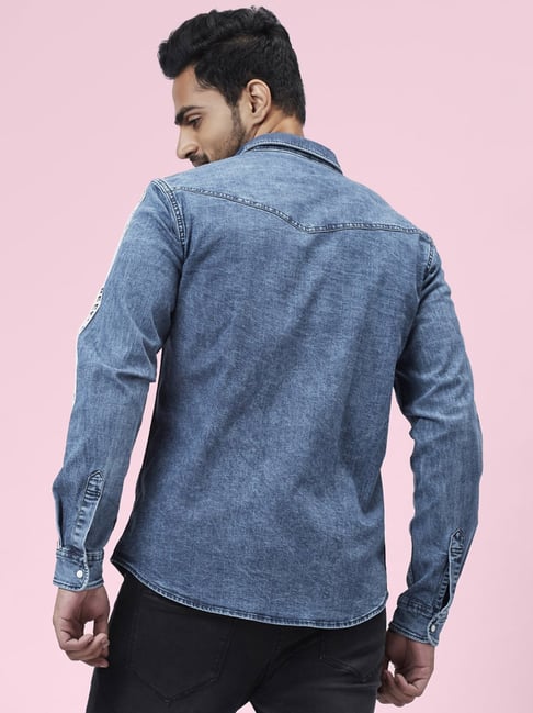 SF Jeans by Pantaloons Men Printed Casual Grey Shirt - Buy SF Jeans by  Pantaloons Men Printed Casual Grey Shirt Online at Best Prices in India |  Flipkart.com