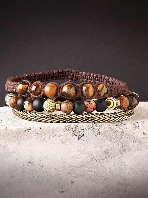 Boho Bracelet Set - Pack of 4 | Handmade Natural Crystal Stone Bracelets |  SUTRAWEAR – Sutra Wear