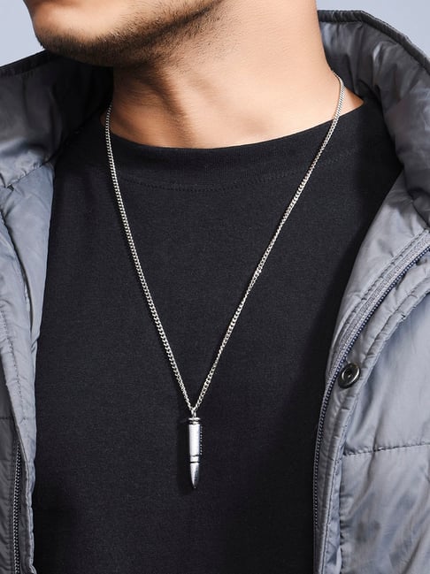 Unique Bullet Necklace Panpant For Man Jewelry 316L Stainless Steel Colors  Spanish Bible Bracelet Male Gift2258471 From Fzcto6, $7.57 | DHgate.Com