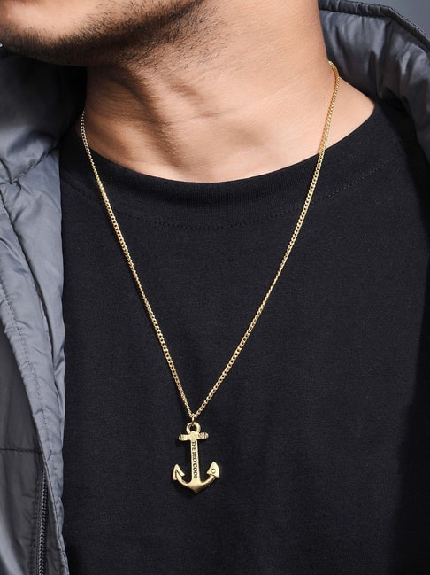 Buy Squareknot Sterling Silver 925 Nautical Anchor Necklace Pirate Navy Anchor  Pendant with Chain for Men | Unisex Pirate Sea Gothic Rope Rassa Design  Silver Anchor Punk Locket at Amazon.in