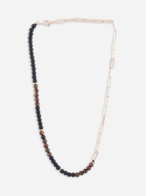 Buy 14k Gold Hematite Bead Necklace Online | Arnold Jewelers