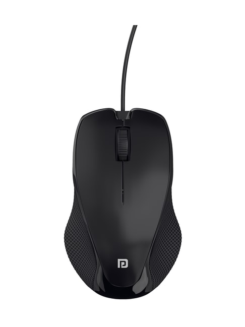 Portronics POR-1800 Toad 101 Wired Optical Mouse with 1.25M Cable (Black)