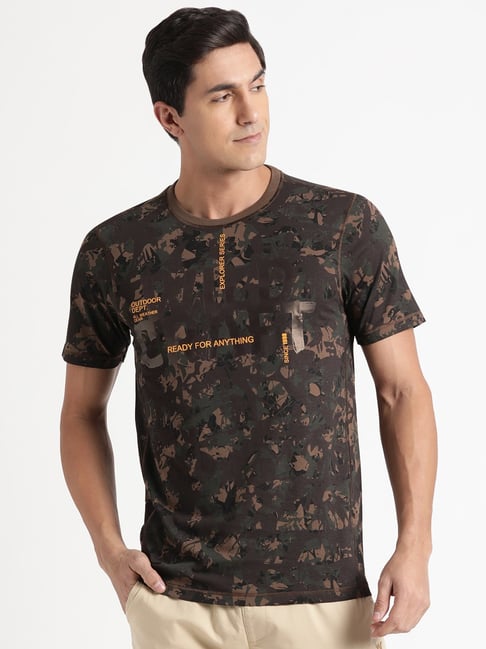 Wildcraft Brown Cotton Regular Fit Printed T-Shirt-picture-11