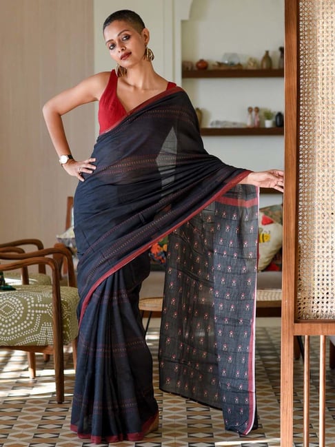 Laal Pere | Pure and Soft Khadi cotton saree - Comfortable and easy to  drape – AaMe