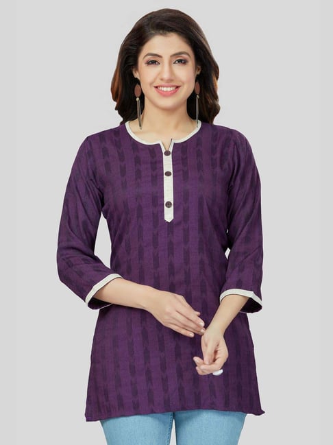 Purple Solid Kurti – Diners Pakistan