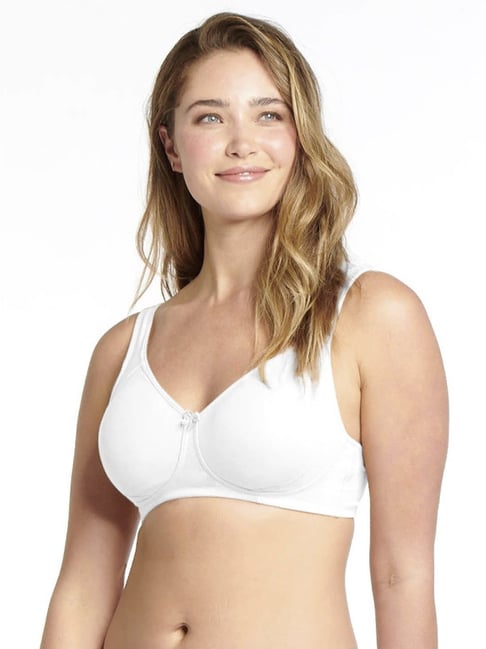 FE35 Wirefree Padded Cotton Elastane Full Coverage T-Shirt Bra with Broad  Fabric Straps