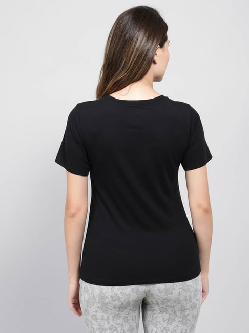 jockey plain black t shirt