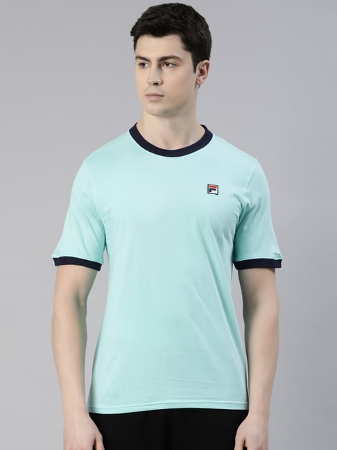 Buy Fila MARCONI Aqua Regular Fit Crew T-Shirt for Men's Online @ Tata CLiQ