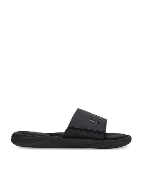 Buy Puma Men s Royalcat Memory Foam Black Slides for Men at Best