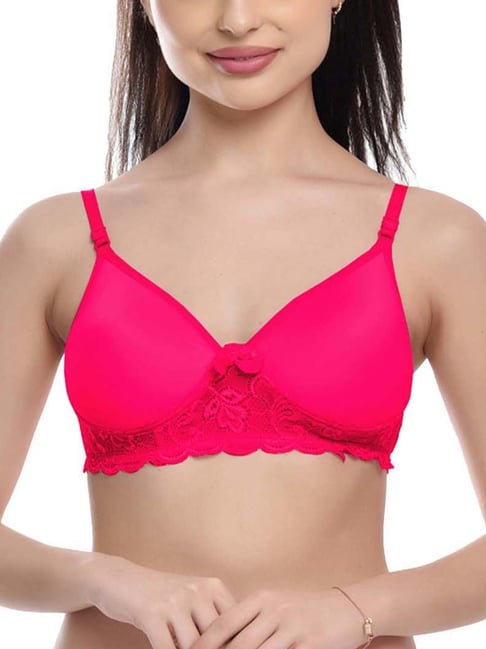 Buy online Beige Solid Push Up Bra from lingerie for Women by