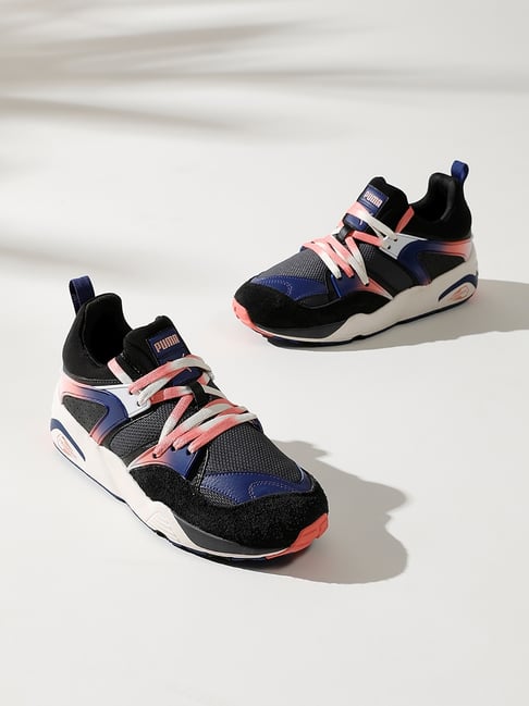 Buy Puma Men's Blaze of Glory Psychedelics Black Running Shoes for