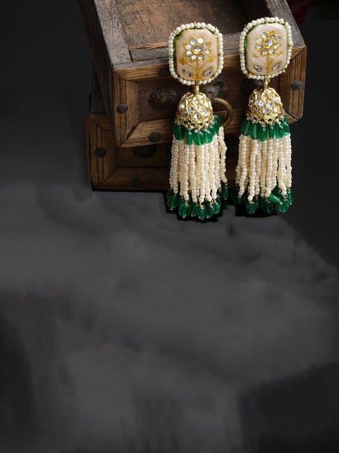 Cream Tassel Earrings Online Shopping for Women at Low Prices