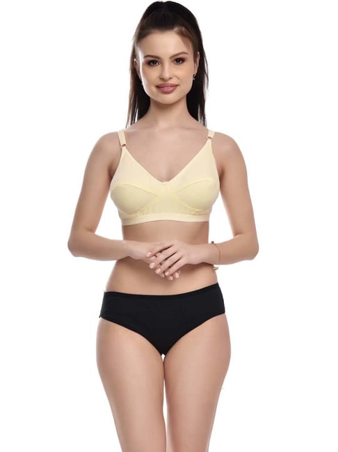 Buy FIMS - Fashion is my style Soft Cotton Bra Panty Set for Women