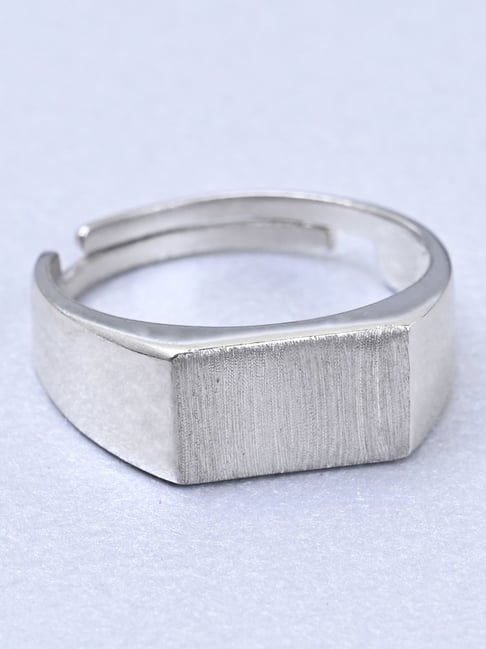 Buy Linked Squares Silver Band Ring- 20 Online India | FOURSEVEN