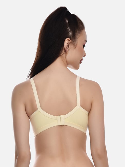 FIMS - Fashion is my style Women Cotton Blend Solid Padded Non-wired Full  Coverage Seamless Bra