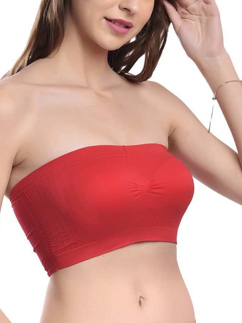 TrishaK RED TUBE BRA Women Bandeau/Tube Non Padded Bra - Buy TrishaK RED  TUBE BRA Women Bandeau/Tube Non Padded Bra Online at Best Prices in India