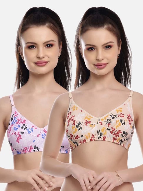 Buy FIMS: Fashion is my Style Pink Floral Print Everyday Bra for