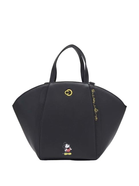 Buy United Colors of Benetton Delphine Women Tote Handbag Black (M) Online