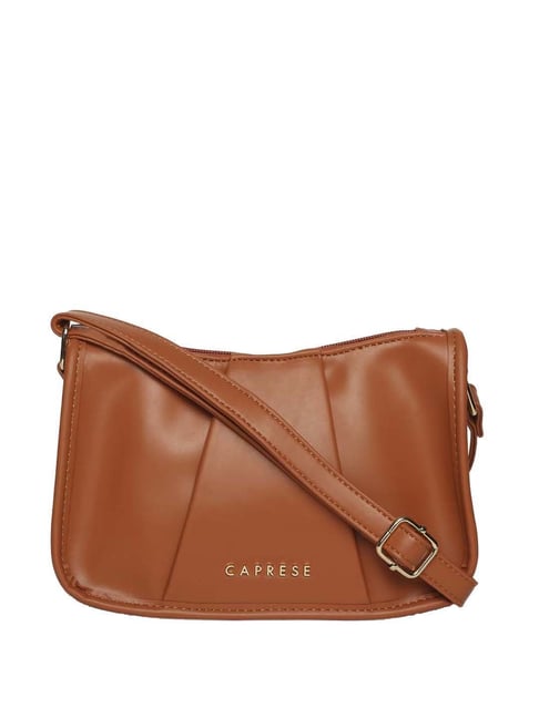 Buy Caprese Brown Synthetic Leather Solid Women Sling Bag Online at Best  Prices in India - JioMart.