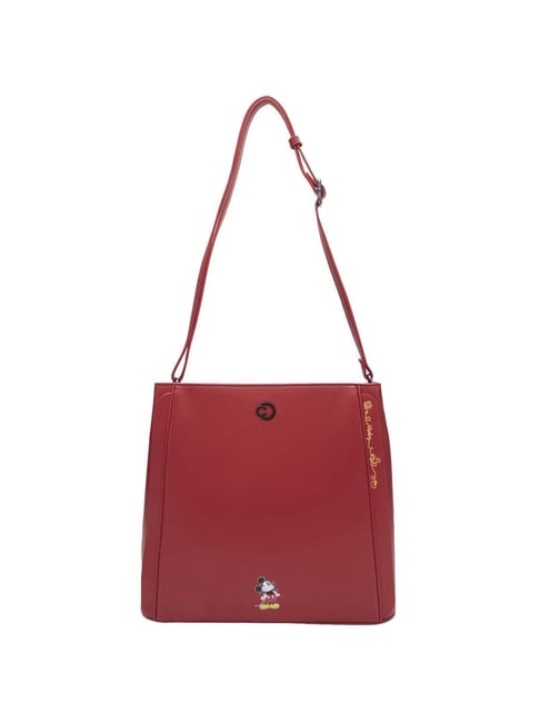 Buy Caprese Tiana Red Solid Free Size Sling Handbag Online At Best