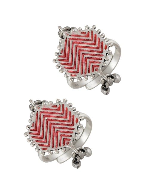 Buy Tribe Amrapali Sterling Silver Lavanya Ghungroo Toe-Rings