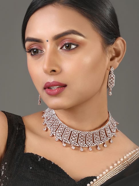 Ad Diamond Rewerse Many Occasions Designer Polki Choker Necklace Set PRI  1736 at Rs 1550/set in Mumbai