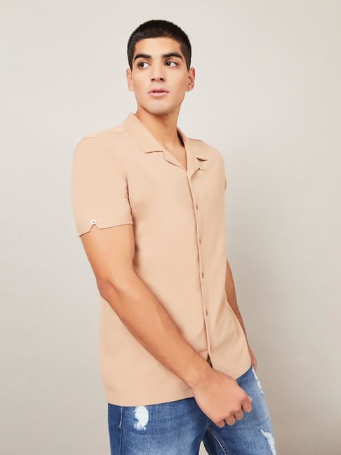 Buy Beige Tshirts for Men by Styli Online