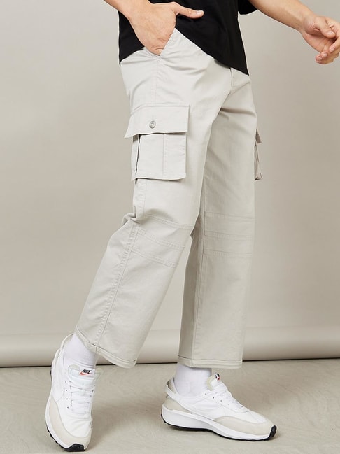 Brown Oversized Cargo-Style Pants - Fashion Chingu