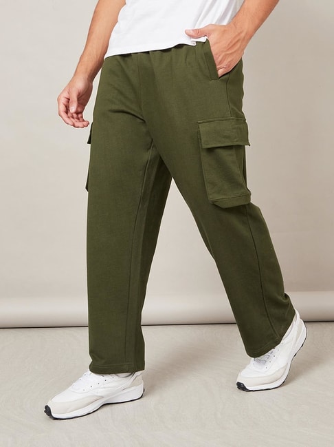 Bj Pants|women's Wide-leg Cargo Pants - Striped Acrylic Joggers With Pockets