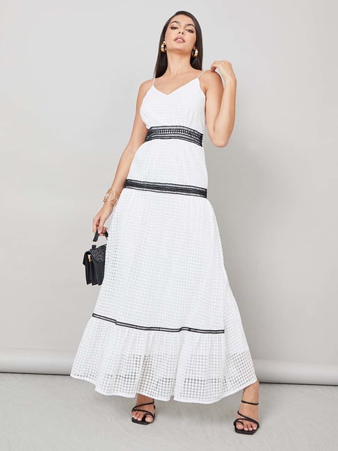 chinese dress ladies Blue Ditsy Maxi Dress Strappy Tiered