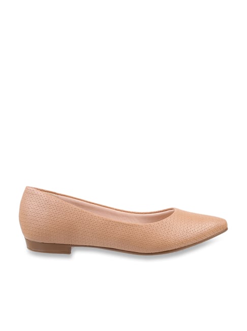 Fontini by Mochi Women's Peach Flat Ballets