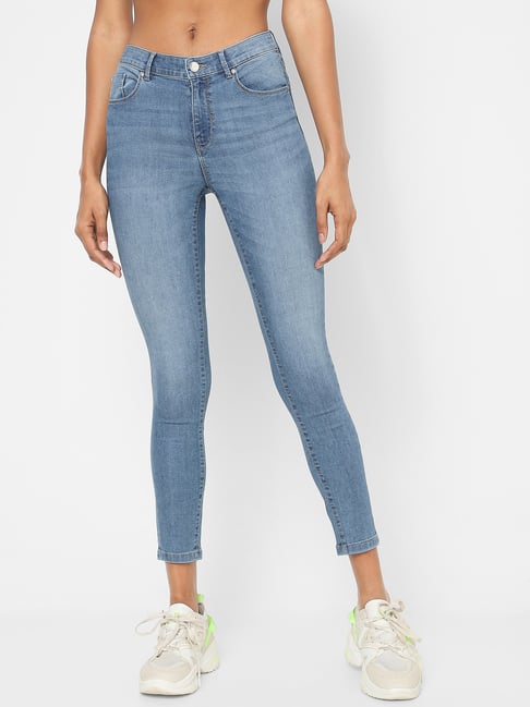 Only Blue Skinny Fit High Rise Stretch Jeans