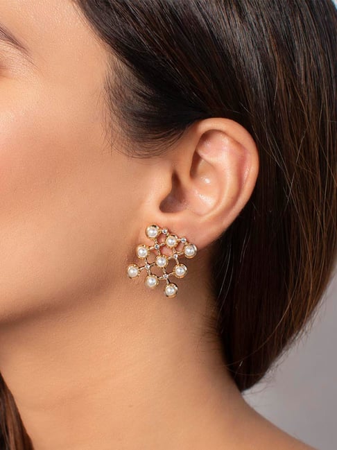 Buy Gold Earrings for Women by PC Chandra Jewellers Online  Ajiocom