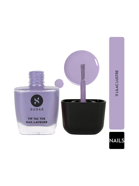 SUGAR Cosmetics Tip Tac Toe Nail Lacquer Classic 11 Lilac Lustre - 9 ml-picture-44