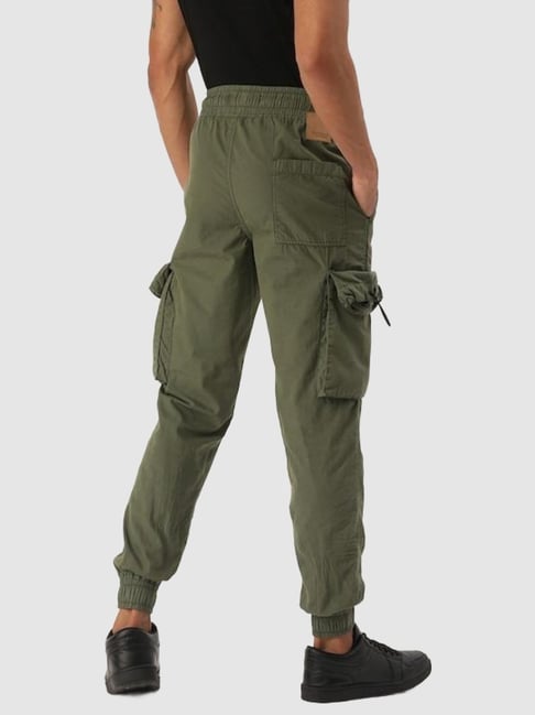 Relaxed Fit Cotton Cargo Joggers