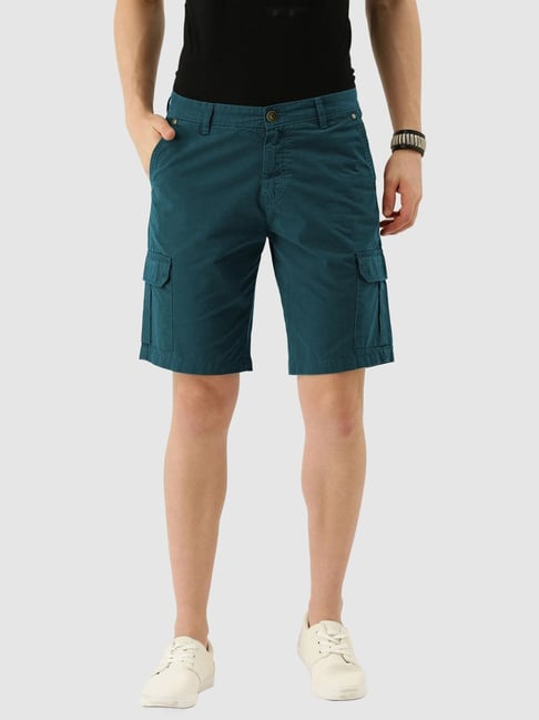 Teal cargo hot sale shorts