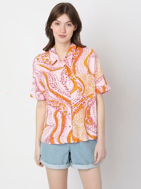 Vero Moda Multicolor Viscose Printed Shirt-picture-44