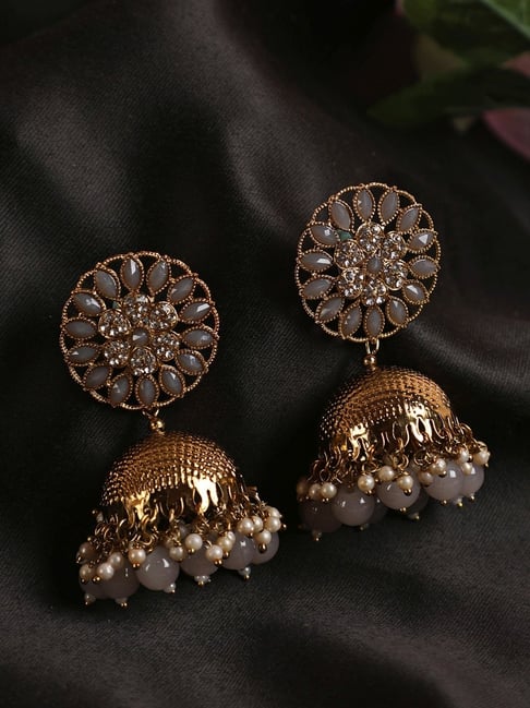 Antique Jhumka Earring In 22K Gold | Nemichand Bamalwa & Sons (J)