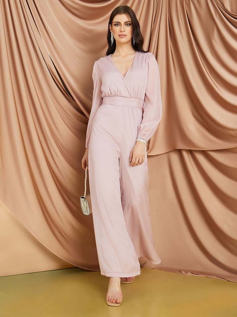 SUEDE JUMPSUIT PINK | Outcast USA
