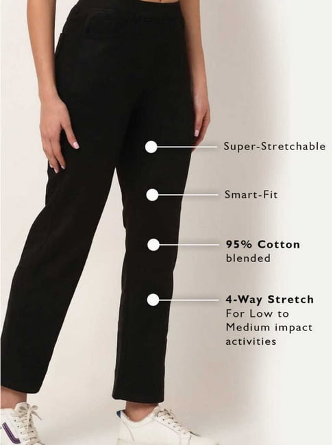 Buy MAGRE Women Black Loose Fit Solid Parallel Trousers  Trousers for  Women 8086083  Myntra