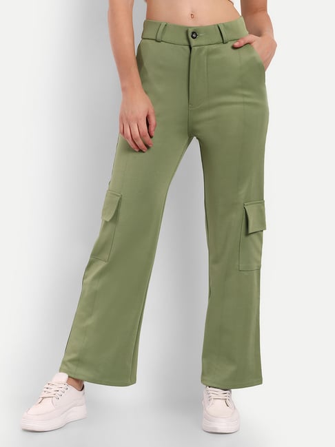 Buy Men Olive Smart Fit Solid Casual Trousers Online  758332  Allen Solly