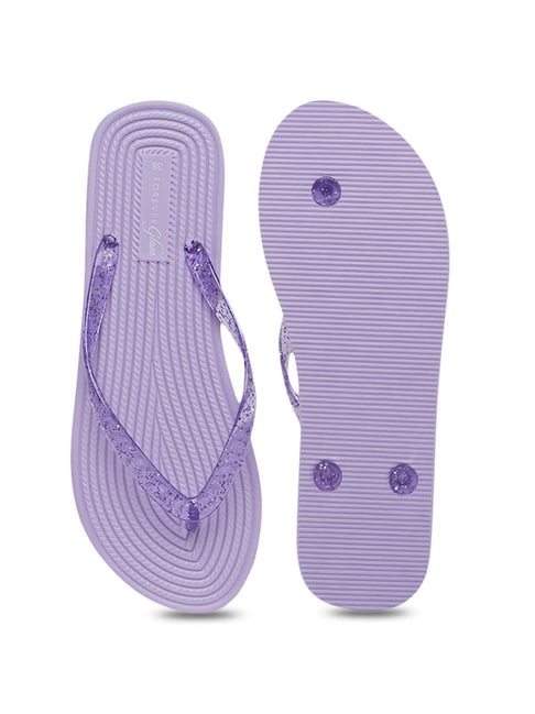 Nike purple flip online flops