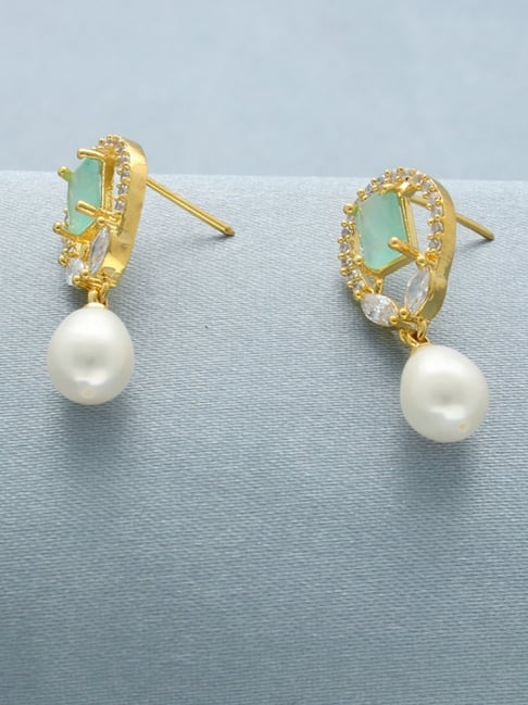 Buy Sri Jagdamba Pearls Pearls Abharika Pearl White Earrings online