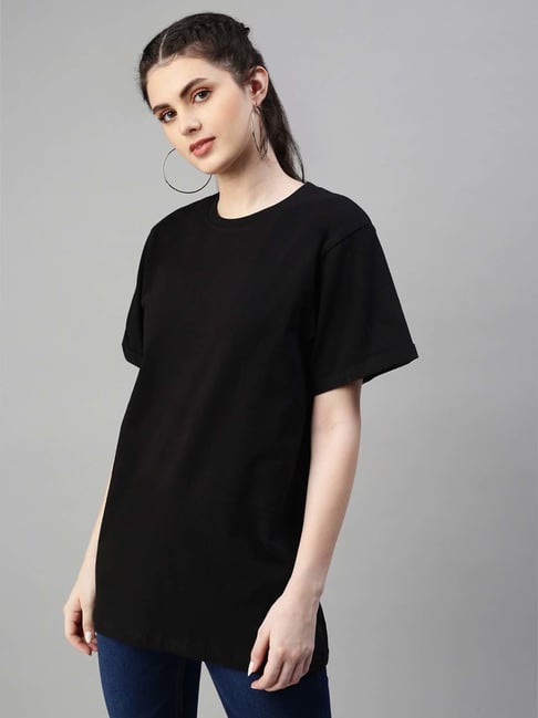Kryptic Black Cotton T-Shirt