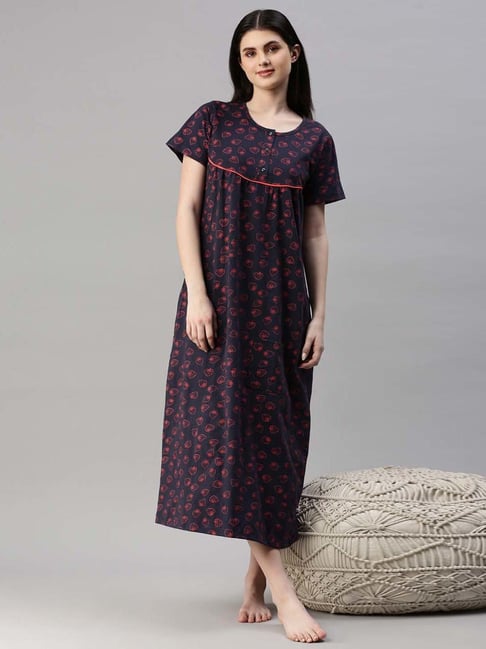 Women's Cotton Nighty Pack of 2 Floral Print Maxi Night Dress Nightgown  Sleepwear Nightwear Ankle Length Cotton Maxi for Women - Etsy